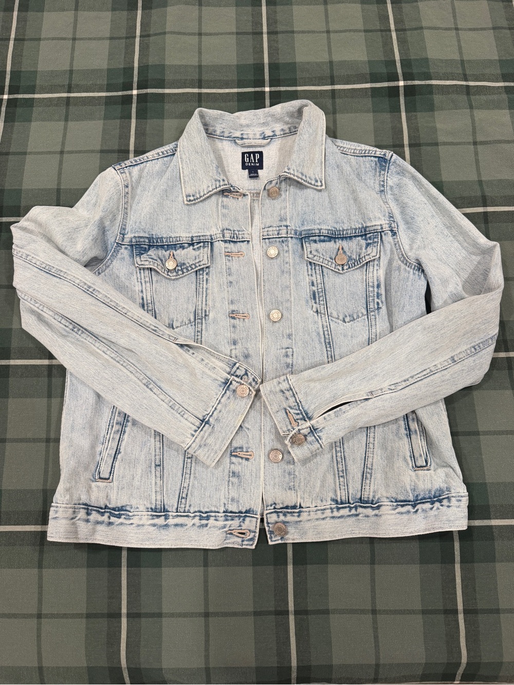 GAP Pale Blue Washed Denim Jacket